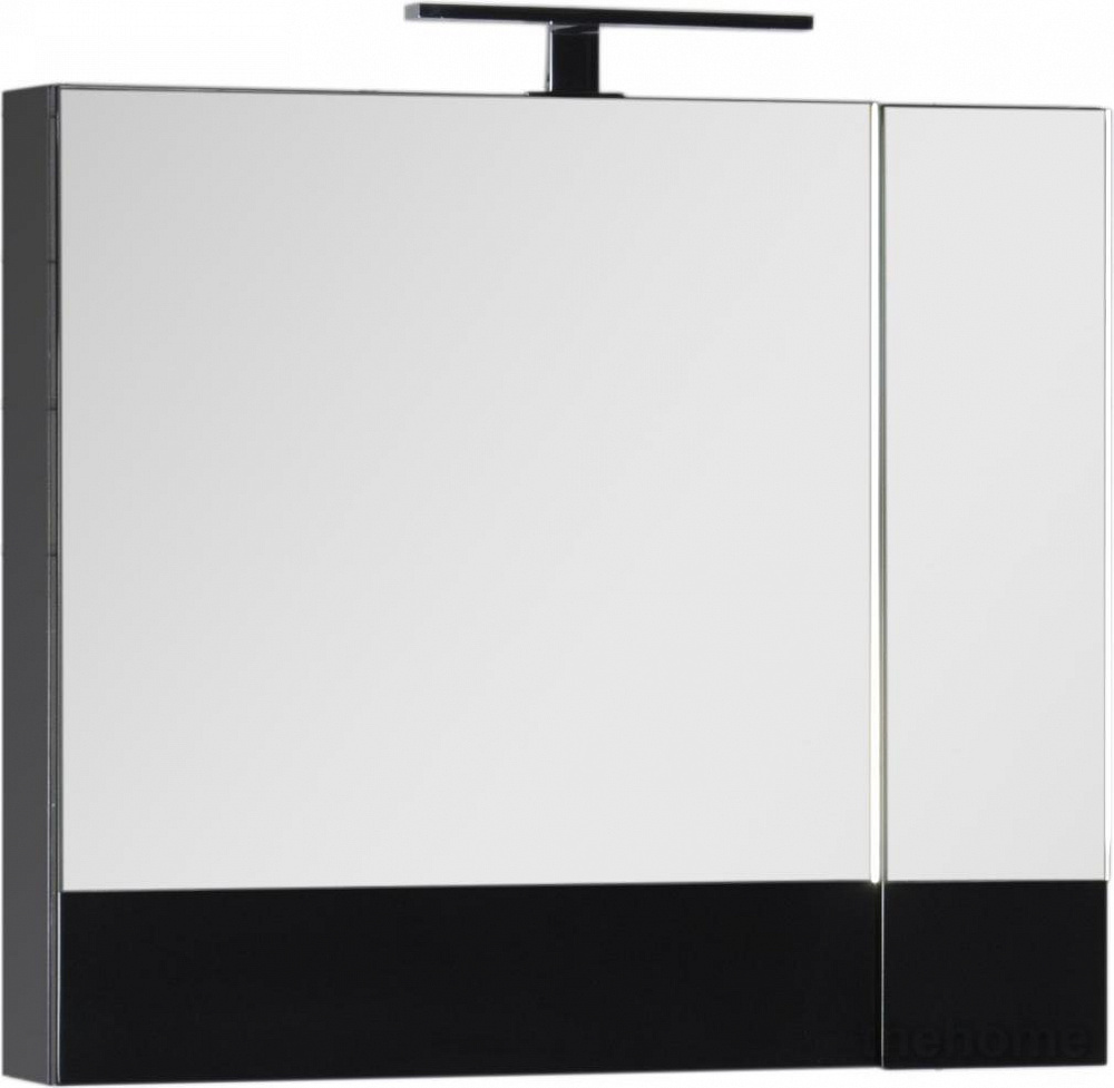 Зеркало-шкаф Aquanet Нота 75 камерино чёрный - TheHome