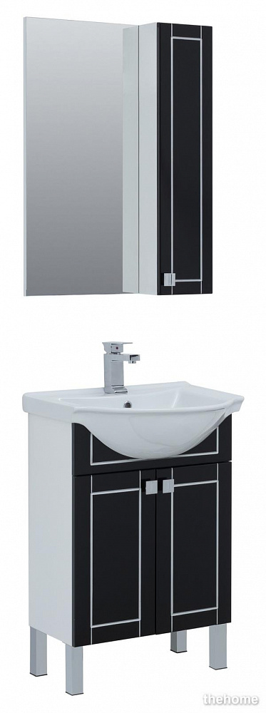 Зеркало-шкаф Aquanet Эрвин 60 00260306 черный - 2