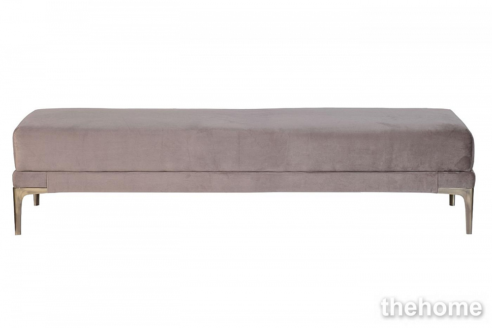 Банкетка Prima на метал опорах серо-бежевая Роман23 40*160*40см Garda Decor - TheHome
