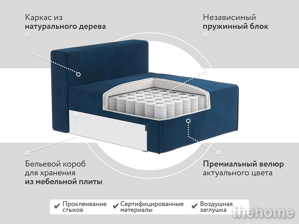 Диван угловой DeeOne Портленд-3 AAA4150019 розовый - 7