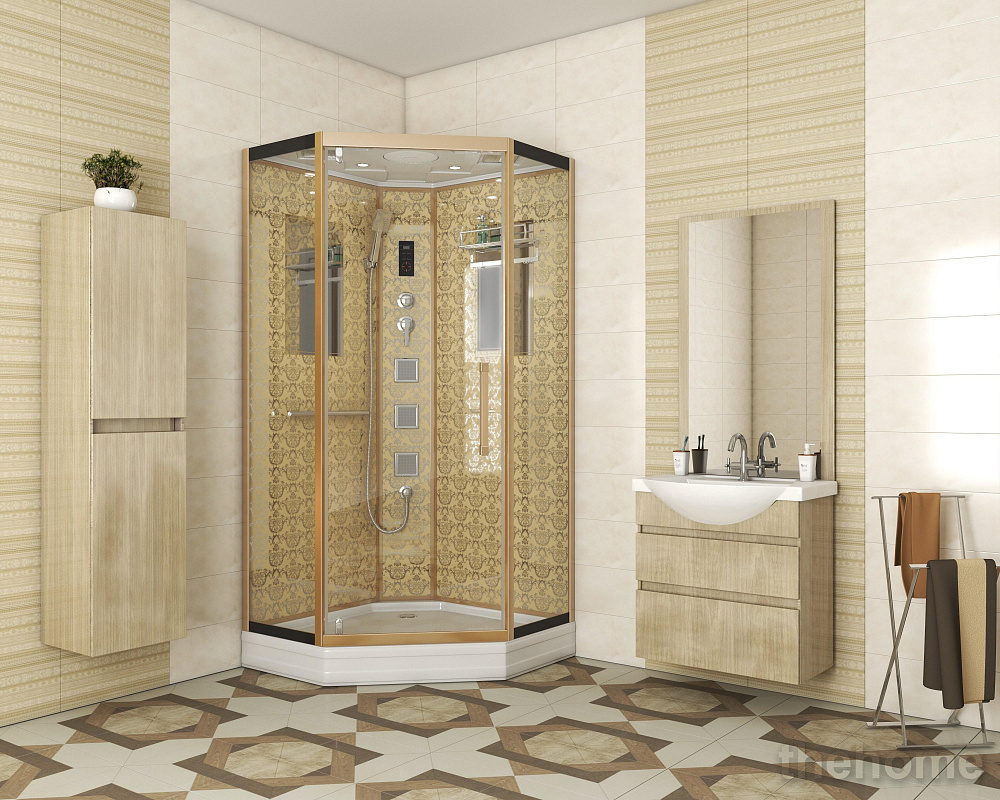 Душевая кабина Niagara Luxe NG-7717G 100х100х215 стекло прозрачное - 2