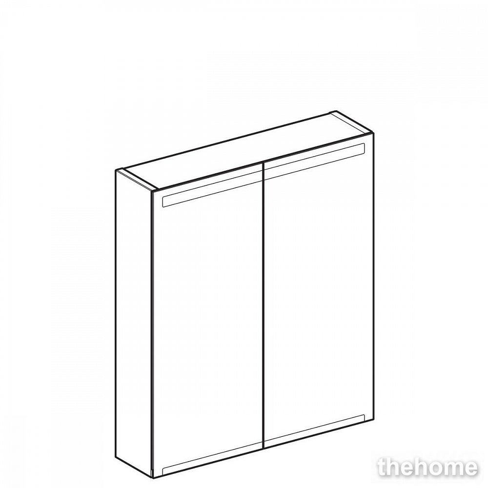 Зеркальный шкаф Geberit Option 60см 500.582.00.1 с подсветкой - 2