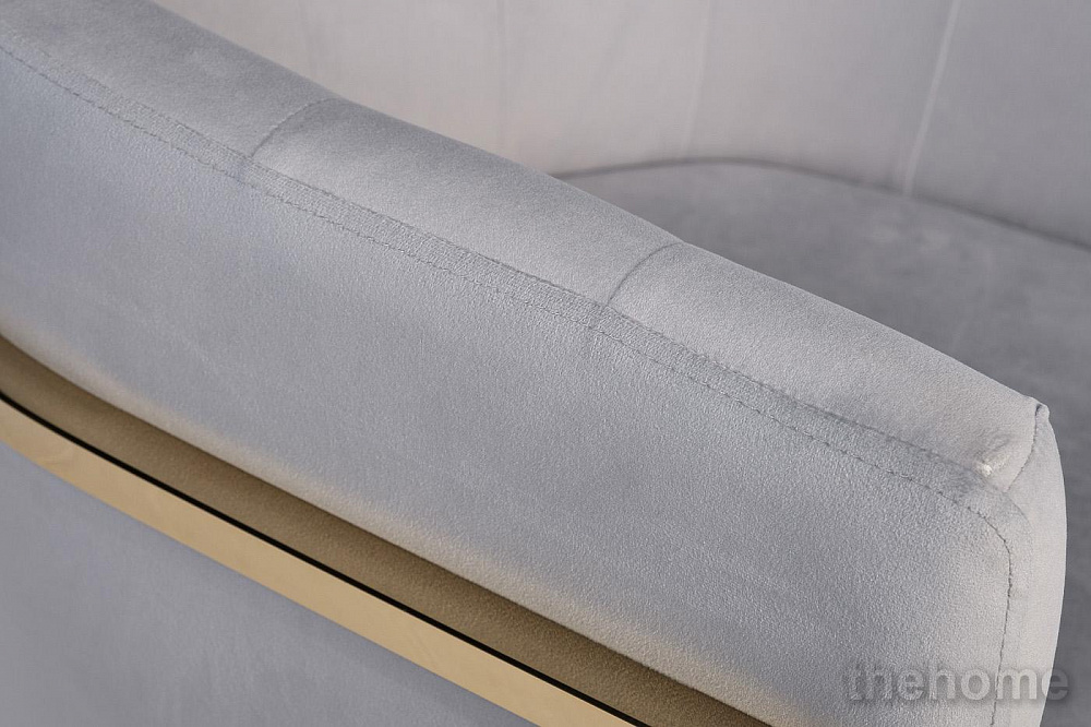 30C-DX-2010-1 LBG Кресло велюр серо-голубой 54*56*72см Garda Decor - 3