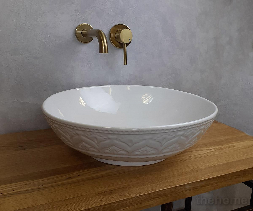 Раковина-чаша на столешницу Bronze de Luxe, белая, 440х440х130 2426 - 4