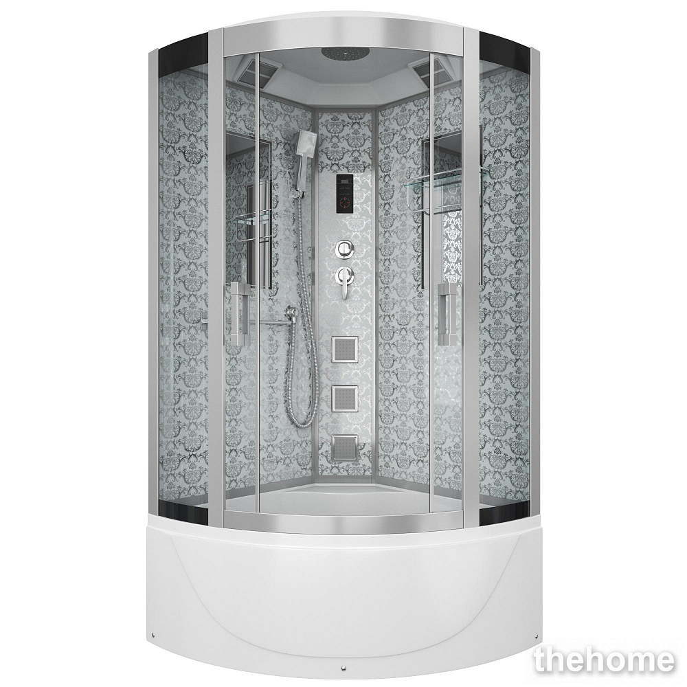 Душевая кабина Niagara NG-7710W 100x100 см с гидромассажем стенки белые - TheHome