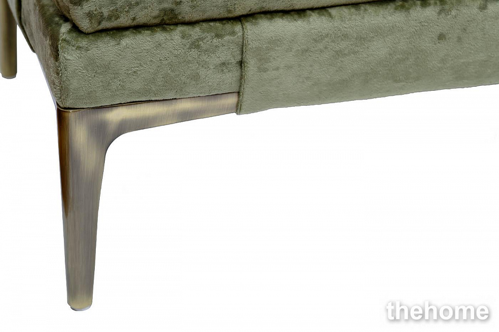 Банкетка Prima на метал опорах оливковый Cru35 40*160*40см Garda Decor - 4