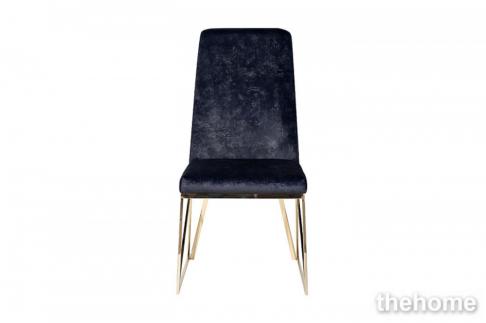 30C-DX-2014 BLU Стул велюр темно-синий/золото 49*65*99см Garda Decor - TheHome