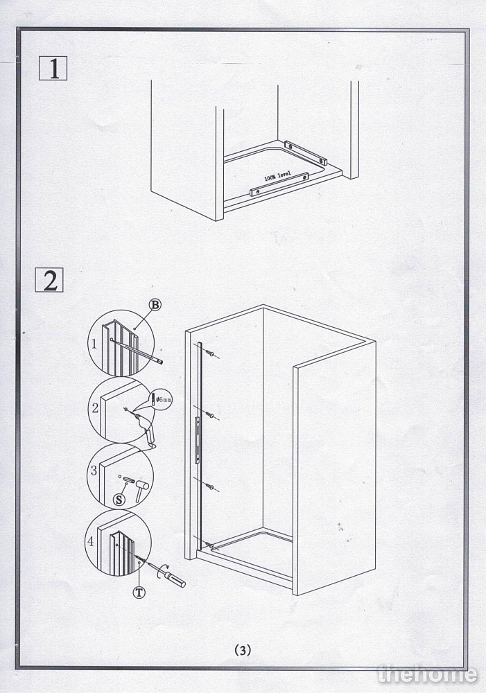 Душевая перегородка GOOD DOOR Galaxy SP-90-C-B - 3