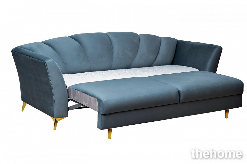Диван Annette трехместный раскл(Пума),велюр бирюз.Riv87/зол 250*100*95 Garda Decor - 3