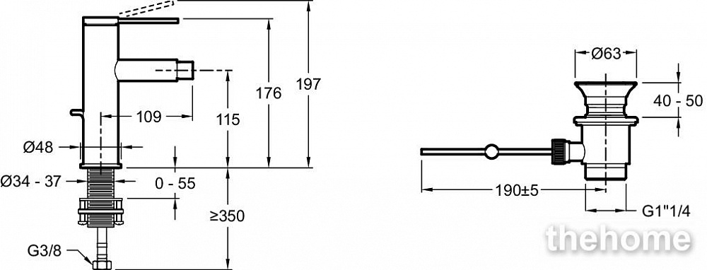Смеситель для биде Jacob Delafon Grands Boulevards E77982-4A-CP, хром - 2
