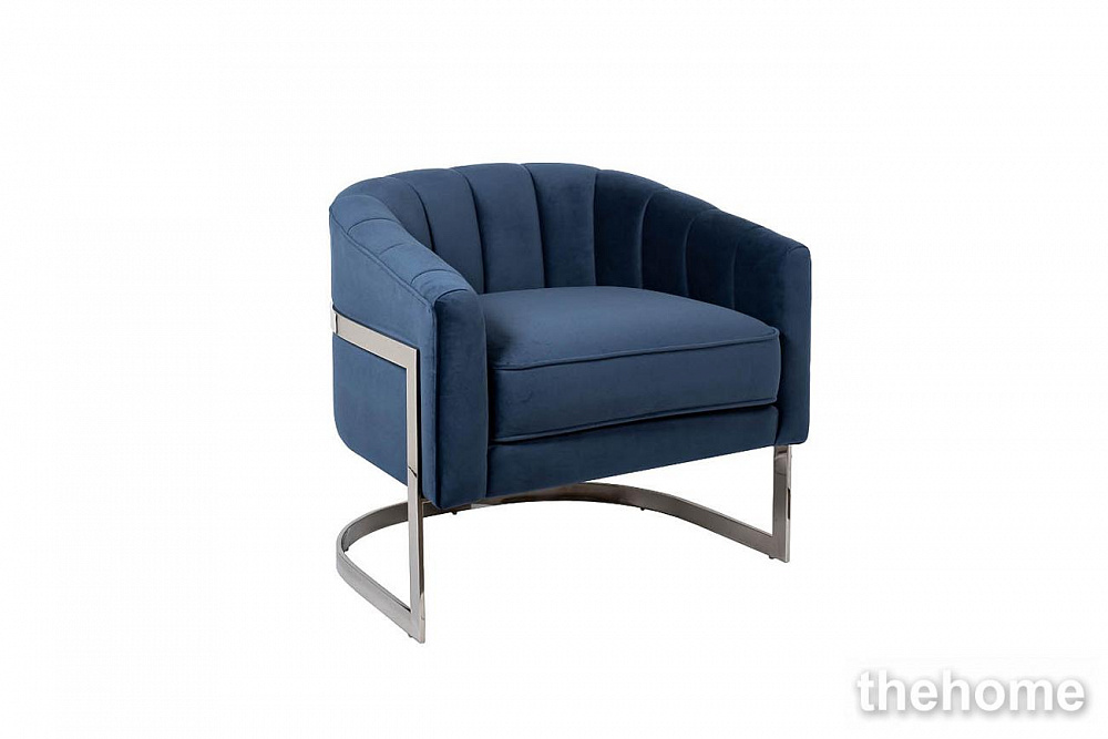 ZW-777 BLU SS Кресло велюр тёмно-синий 77*70*71см Garda Decor - 2