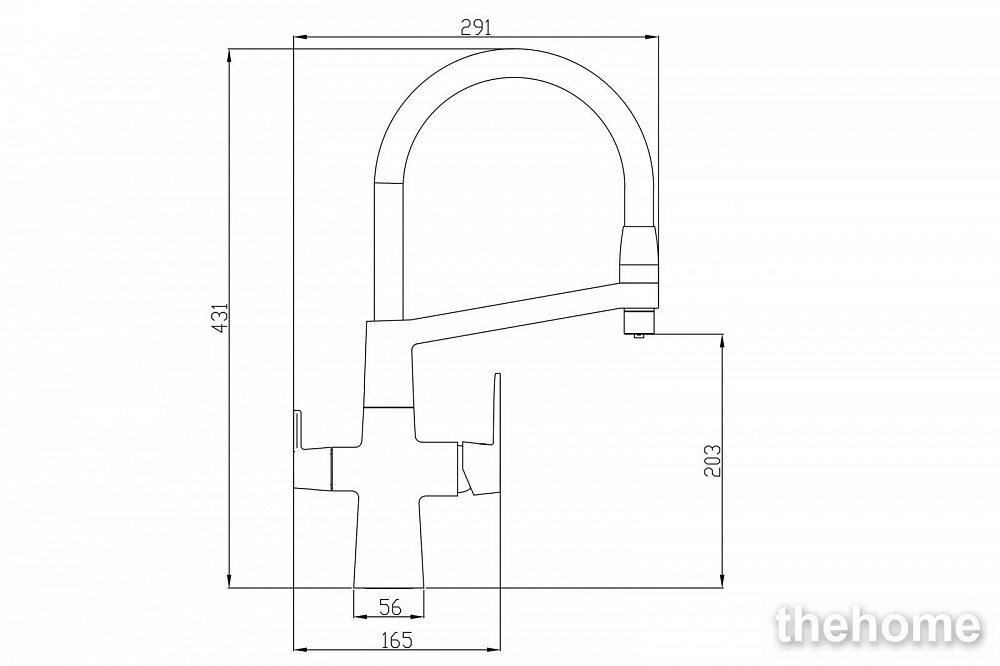 Смеситель для кухни ZORG Steel Hammer SH 818-6 BLACK BR - 2