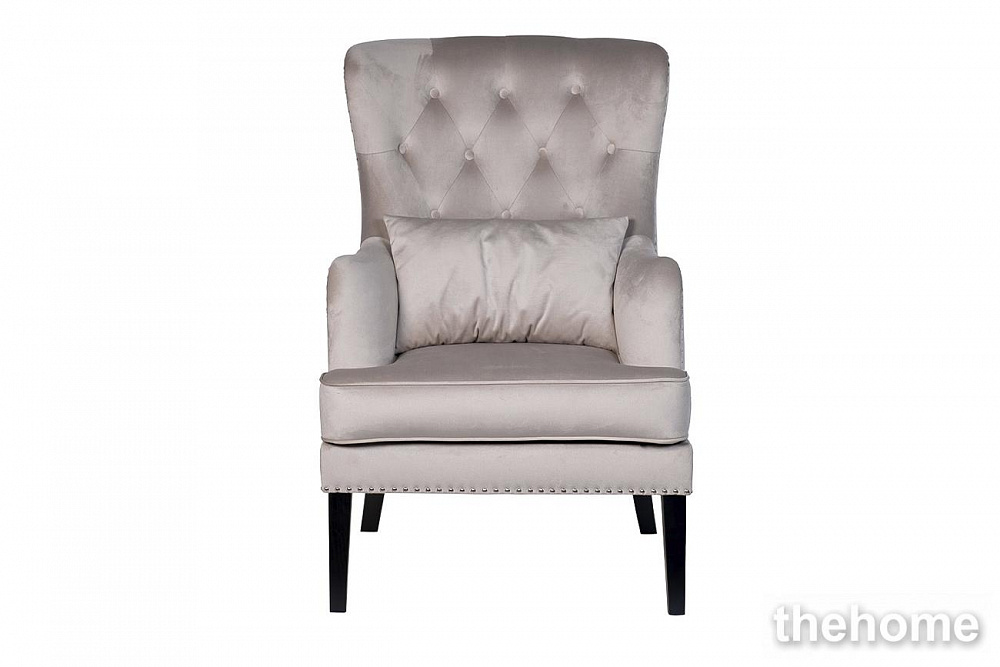 Кресло Rimini велюр св.серый Colton 030-SVSER 74*84*104см с подушкой Garda Decor - TheHome