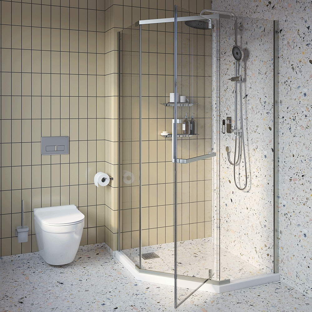 Душевое ограждение IDDIS Steel 100х100х195 STE8SS0i23 - 4