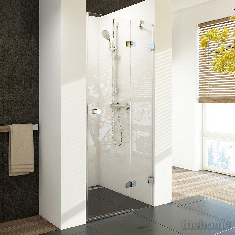 Душевая дверь Ravak BRILLIANT BSD2-90 A-R хром+ прозрачное стекло (890-905) - TheHome
