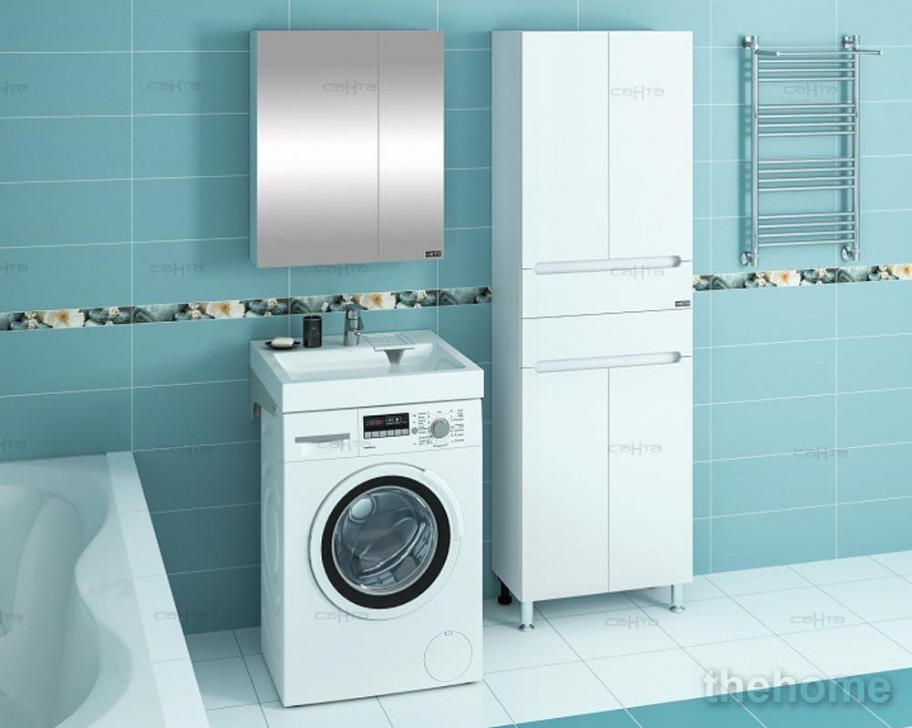 Раковина Санта Лидер 60x50 см над стиральной машиной - 5