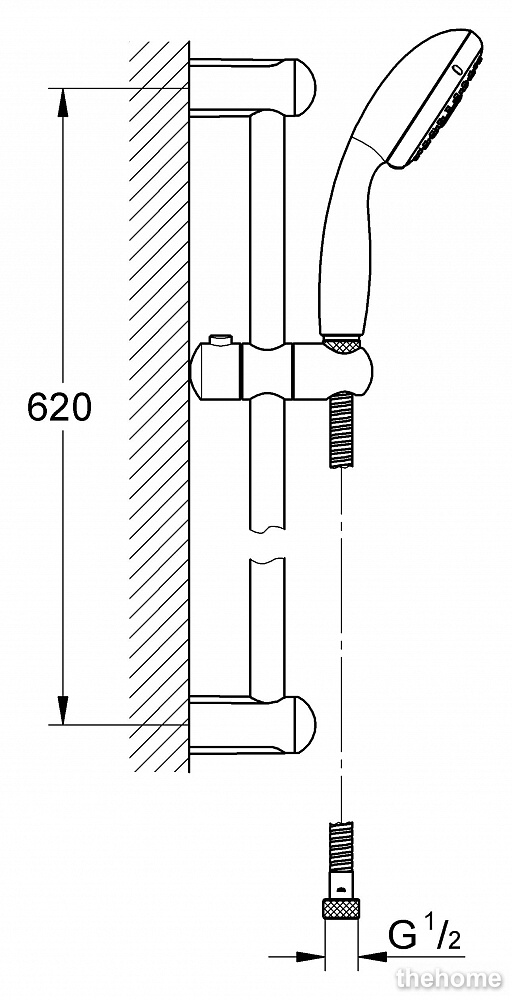 Душевой гарнитур Grohe Tempesta New 100 27924000 - 17
