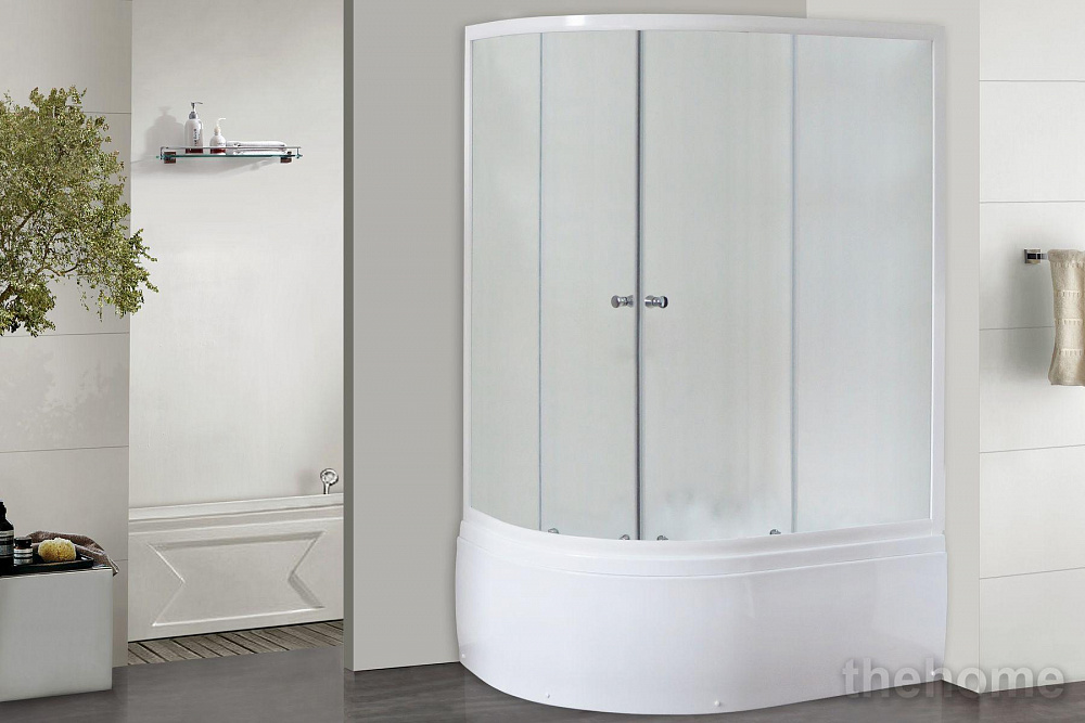 Душевой уголок Royal Bath 8120BK-C матовое правый - 2