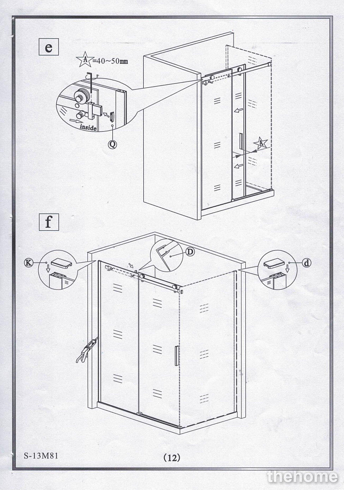 Душевая перегородка GOOD DOOR Galaxy SP-90-C-B - 12