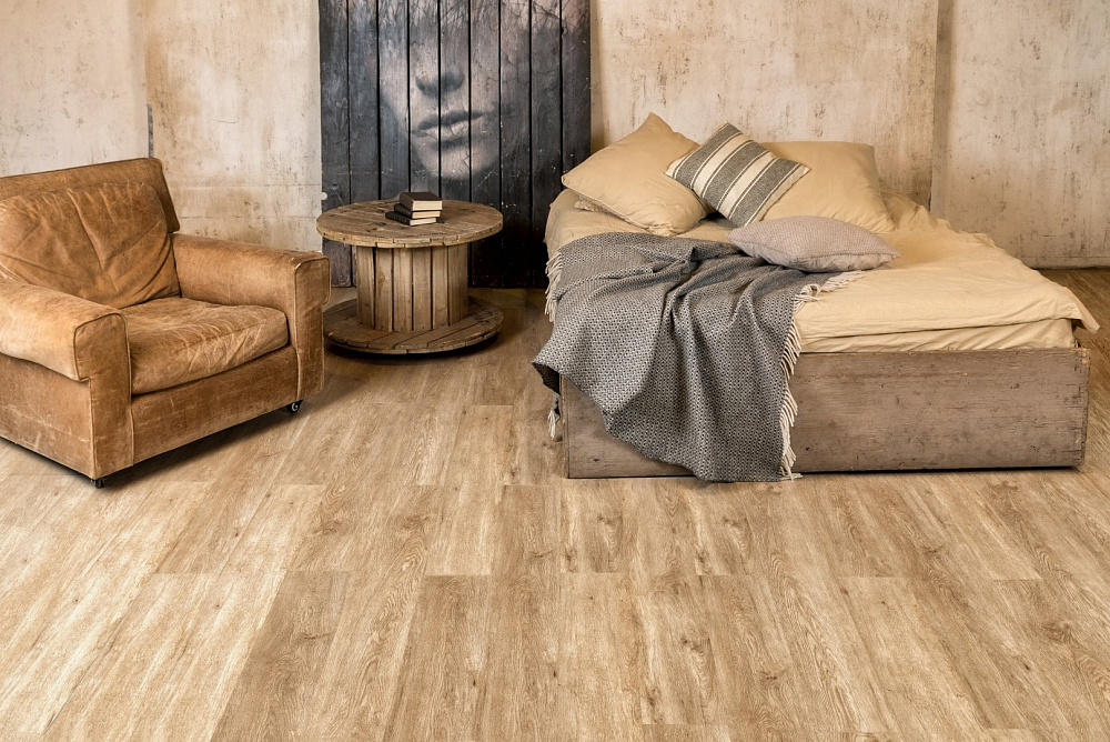 Каменно-полимерная плитка Alpine Floor Grand Sequoia МИНДАЛЬ ECO 11-6 - TheHome