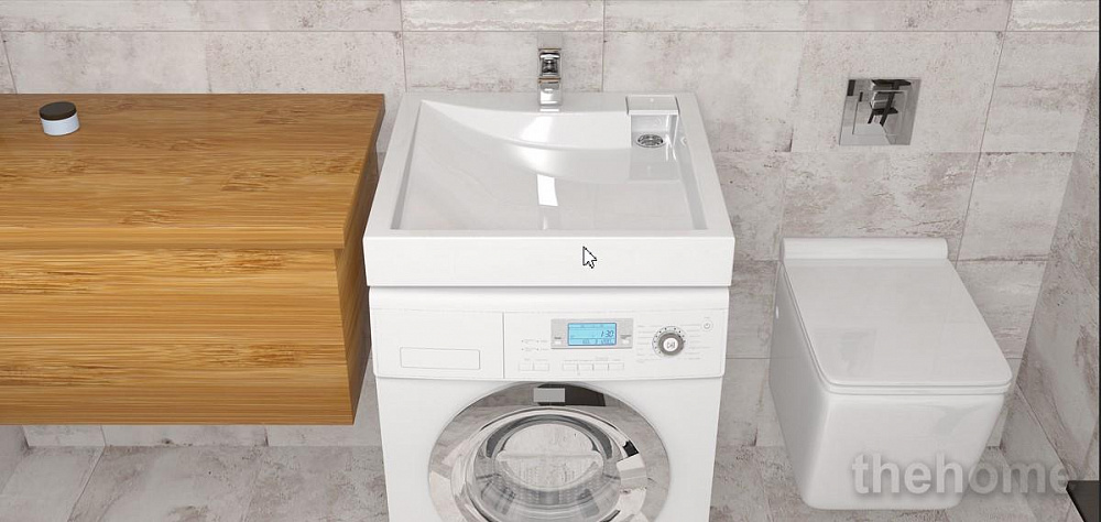 Раковина над стиральной машиной Altasan Lux 600*600 UPP60LUXs - 5