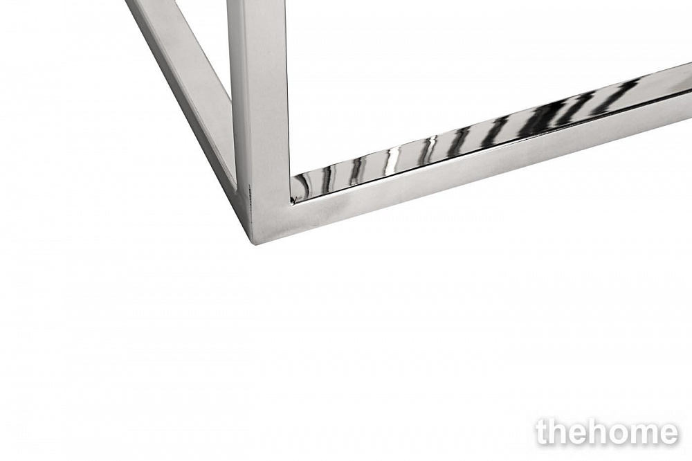 13RXET8083M-SILVER Стол журнальный стекло черн/серебро 38*38*50 Garda Decor - 5