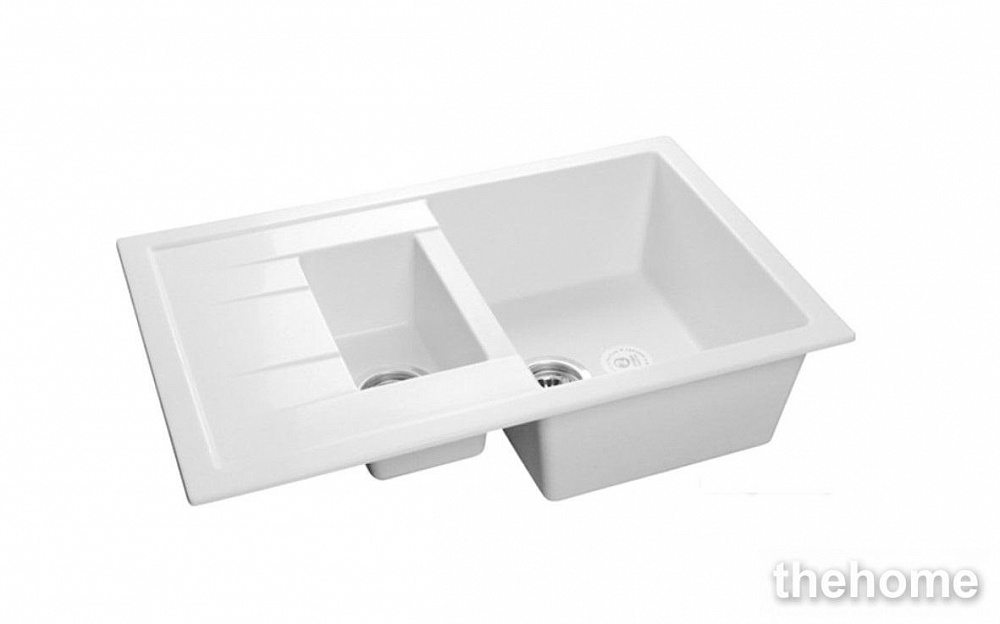 Кухонная мойка GranFest Quadro GF-Q775KL 422826 белая - TheHome