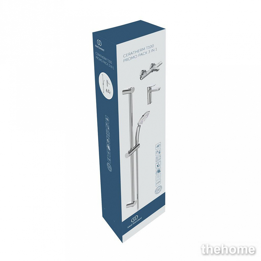 Душевой комплект Ideal Standard Ceratherm T100 3 в 1 BC985AA - 2