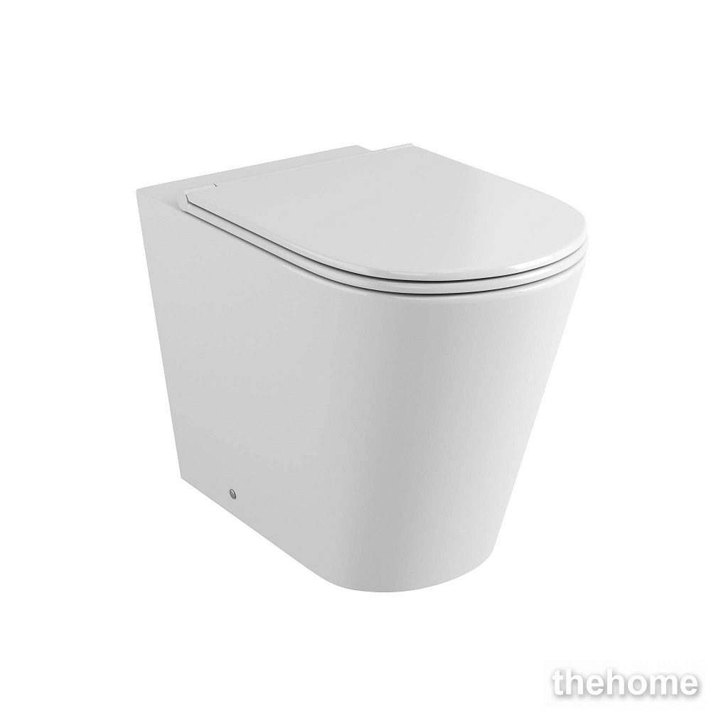 Унитаз приставной Grossman GR-PR4450S безободковый с сиденьем с микролифтом, белый - TheHome