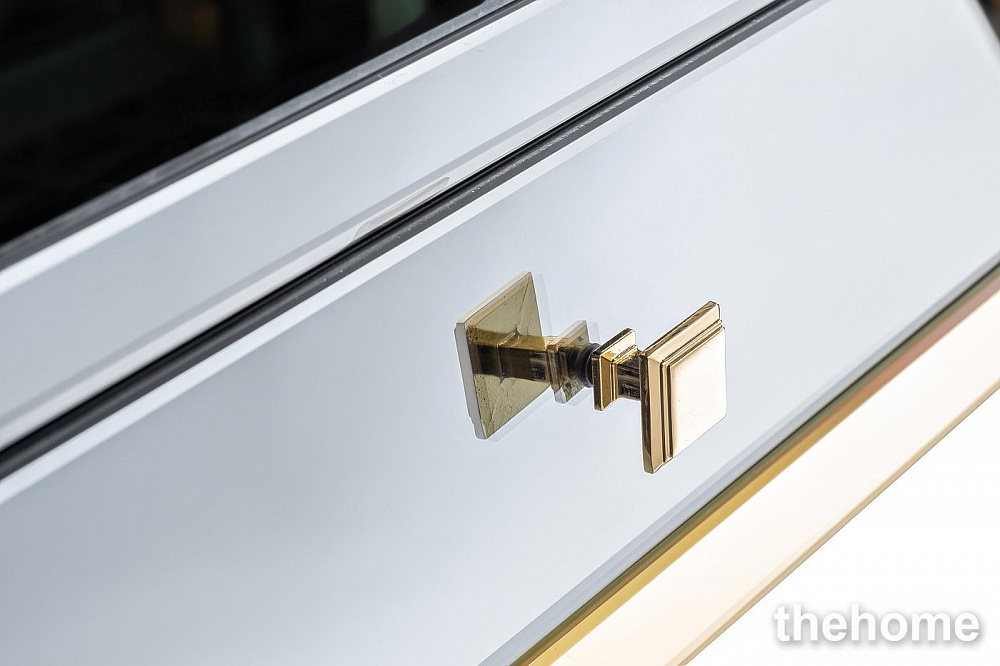 KFG125 Консоль 2 ящика с золотистой отделкой 120*42*79см Garda Decor - 5