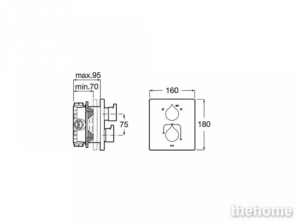 Смеситель Roca Insignia 5A0C3AC00 для ванны с душем, хром - 2