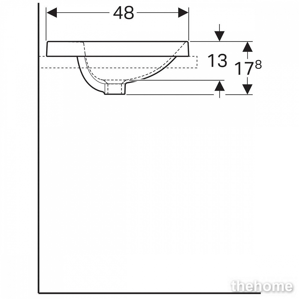 Раковина Geberit Variform 60см 500.726.01.2 белая - 5