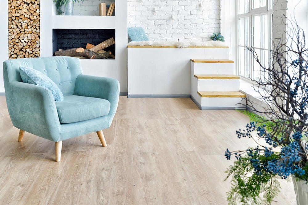 Кварц-виниловая плитка Alpine Floor Easy Line ДУБ КРЕМОВЫЙ ECO 3-23 - TheHome