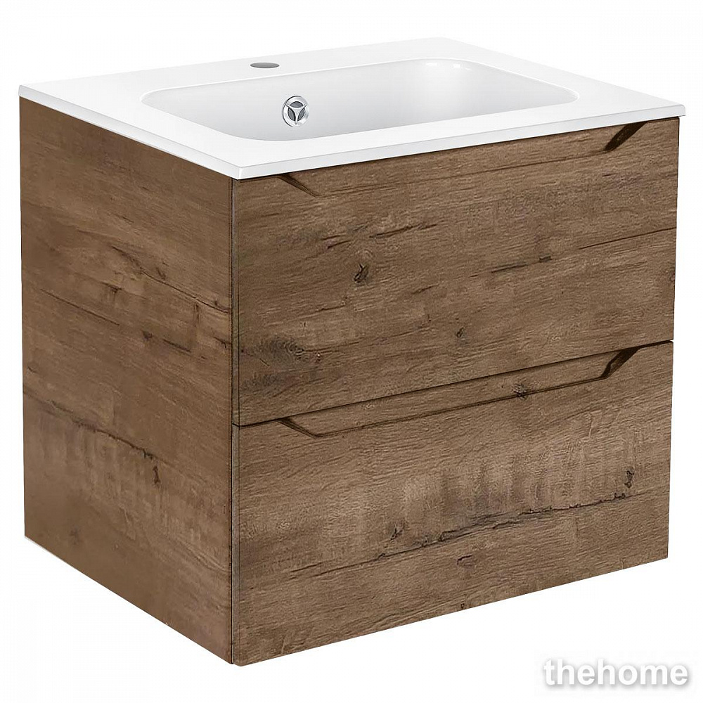 Тумба под раковину Vincea Norma 60 см подвесная, ящики soft close, V.Oak - TheHome
