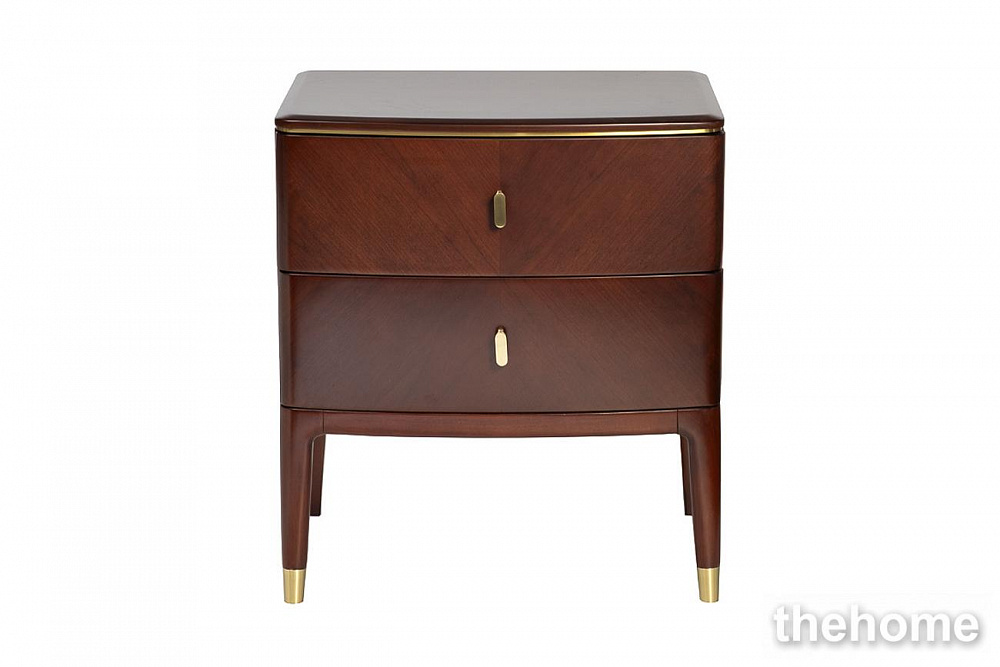 KFG136 Тумба 2 ящика темный шпон 58*42*65см Garda Decor - TheHome