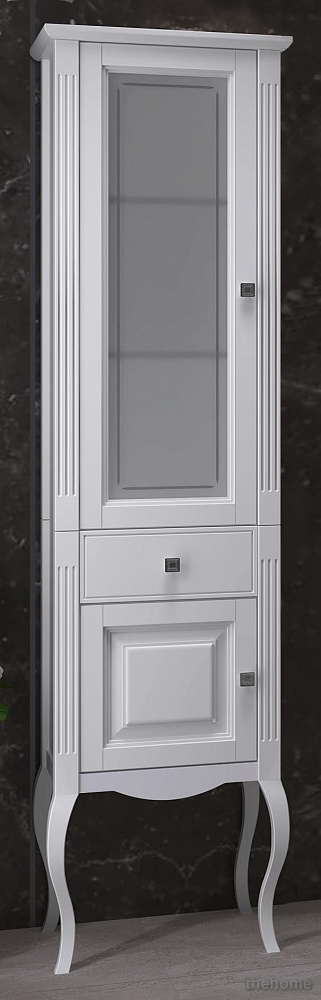 Шкаф-пенал Opadiris Лаура 45 L белый без патины - TheHome