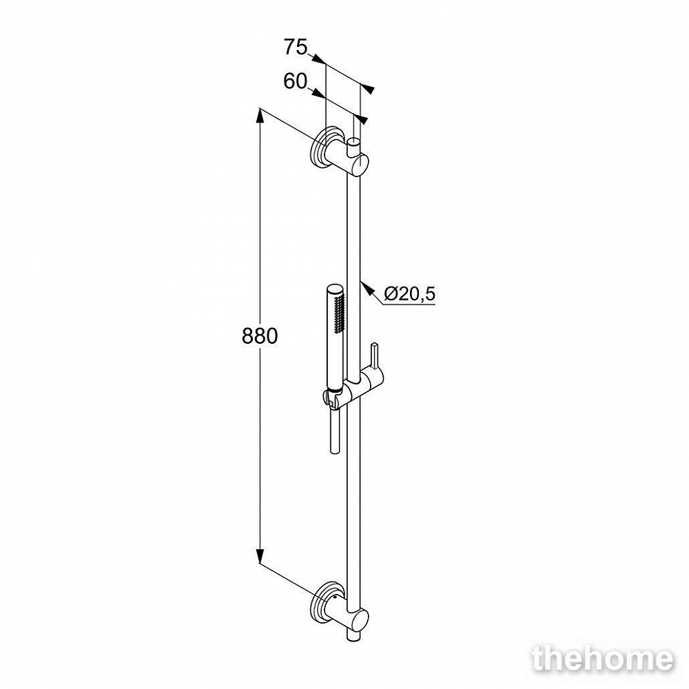 Душевой гарнитур Kludi Nova Fonte Classic 1S 2084005-25 хром - 2