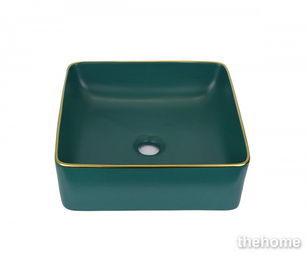 Накладная раковина Bronze de Luxe зеленая 1063 - TheHome