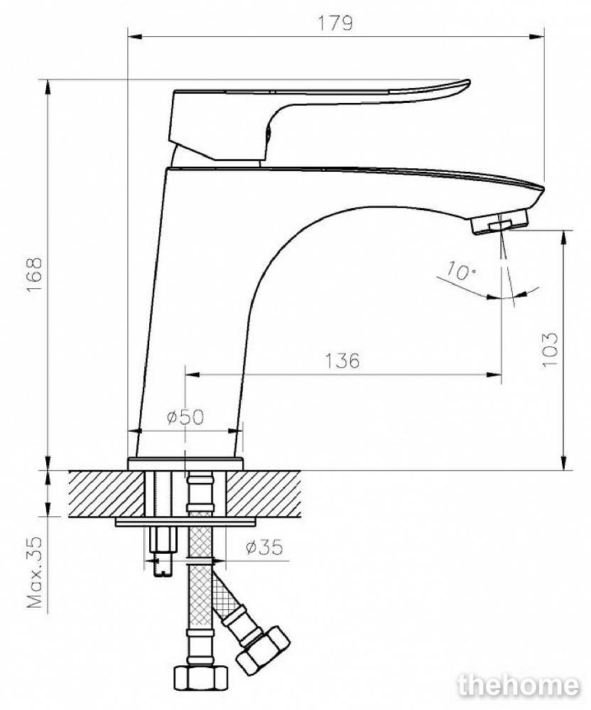 Смеситель Agger Nice A2502100 для раковины - 2