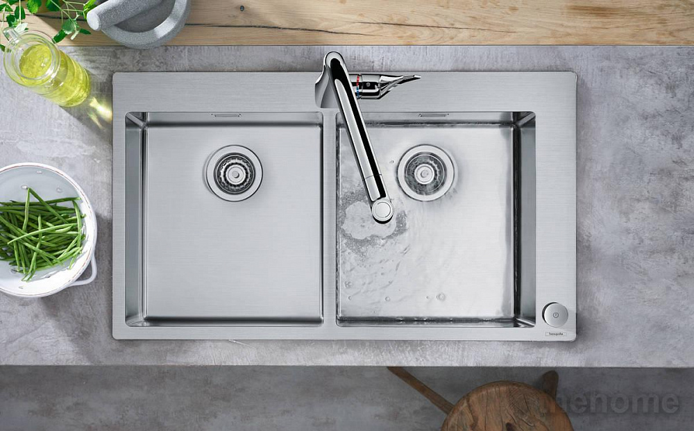 Смеситель Hansgrohe Metris для кухонной мойки 73806000 хром - 5