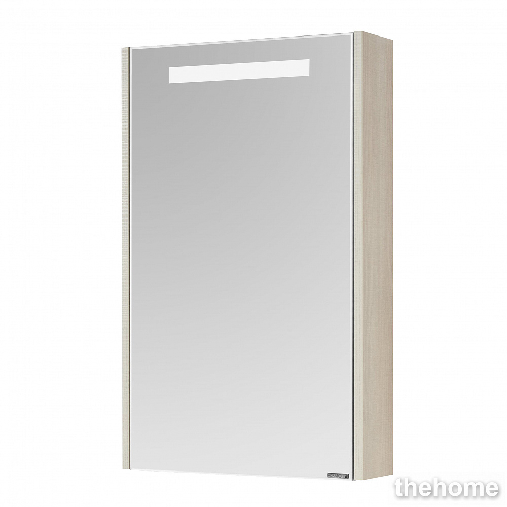 Зеркальный шкаф Aquaton Верди PRO 50 1A195802VDAV0 белый/ясень фабрик - TheHome