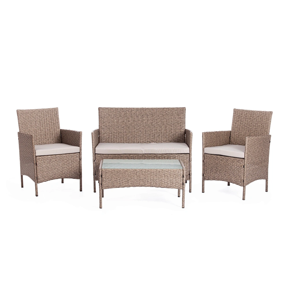 Лаундж сет (диван+2кресла+столик+подушки) (mod. 210013 А) TetChair 11947 - TheHome