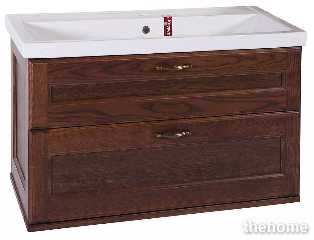 Тумба под раковину ASB-Woodline Прато 100 9651 антикварный орех - TheHome
