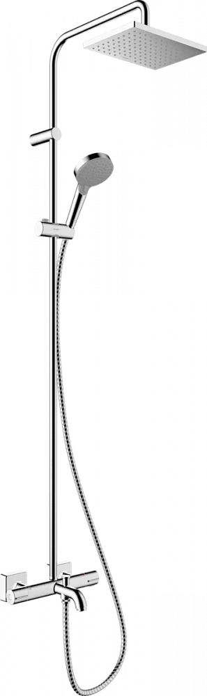 Душевая стойка Hansgrohe Vernis Shape Showerpipe 230 1jet 26284000, хром - TheHome