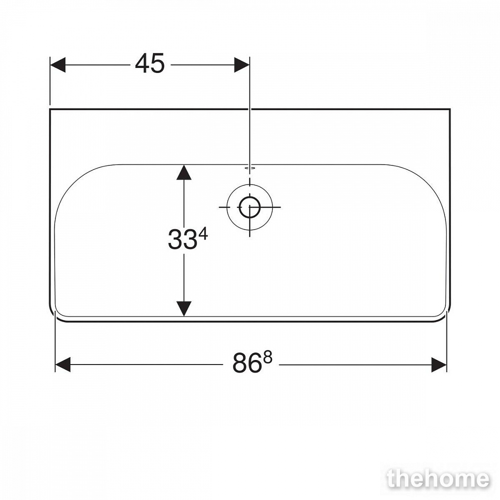 Раковина Geberit Smyle Square 90см 500.250.01.1 белая - 7