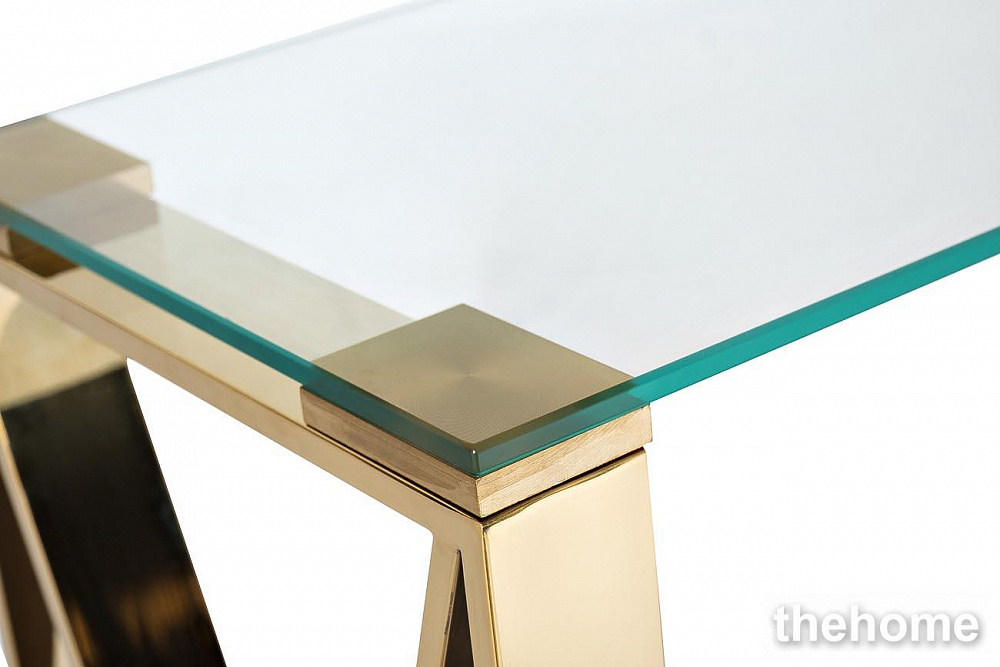 47ED-CST008/80GOLD Консоль прозр.стекло/золото 80*30*78см Garda Decor - 3