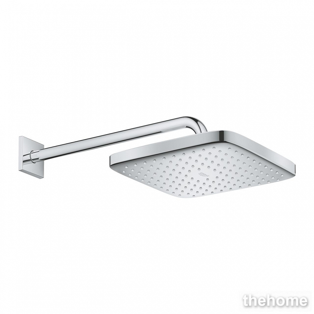 Верхний душ с кронштейном Grohe Tempesta 26687000, хром / белый - 4