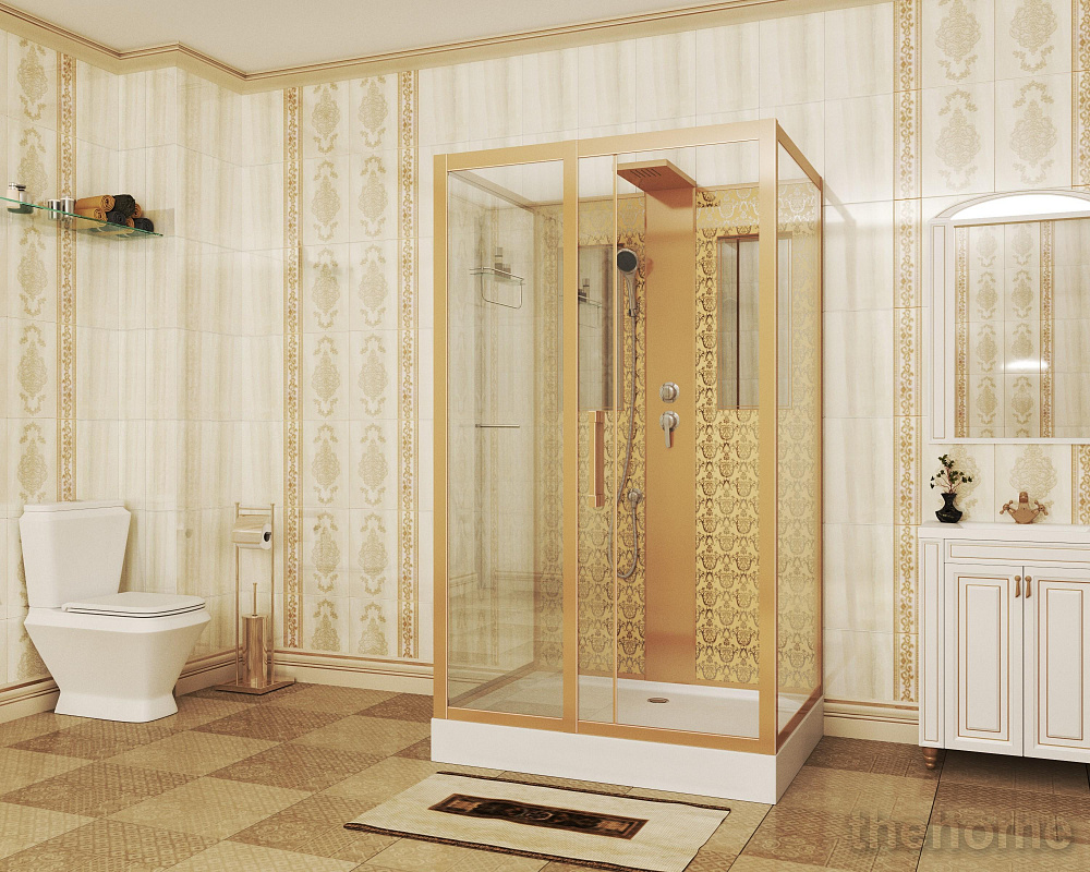Душевая кабина Niagara Luxe NG-7711GBK 90х120х210 стекло прозрачное - 2