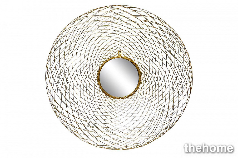 94PR-22350 Зеркало декорат. с объемной металл.рамой золото d83см Garda Decor - TheHome
