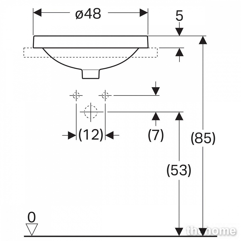 Раковина Geberit Variform 48см 500.704.01.2 белая - 4